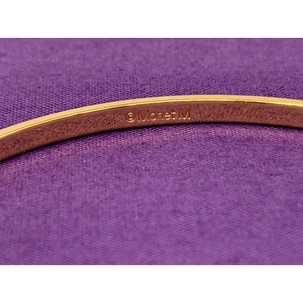 Monet Gold Tone Bracelet Woman’s Jewelry - Picture 3 of 4